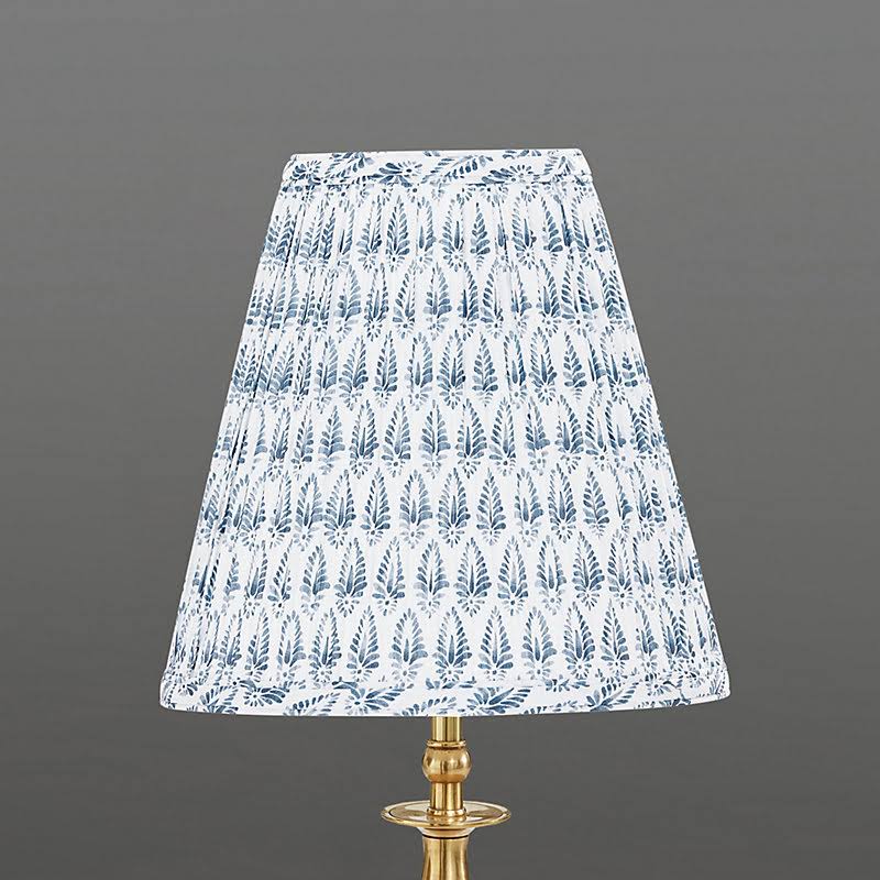 Isla Block Print Pleated Buffet Shade Paprika - Ballard Designs