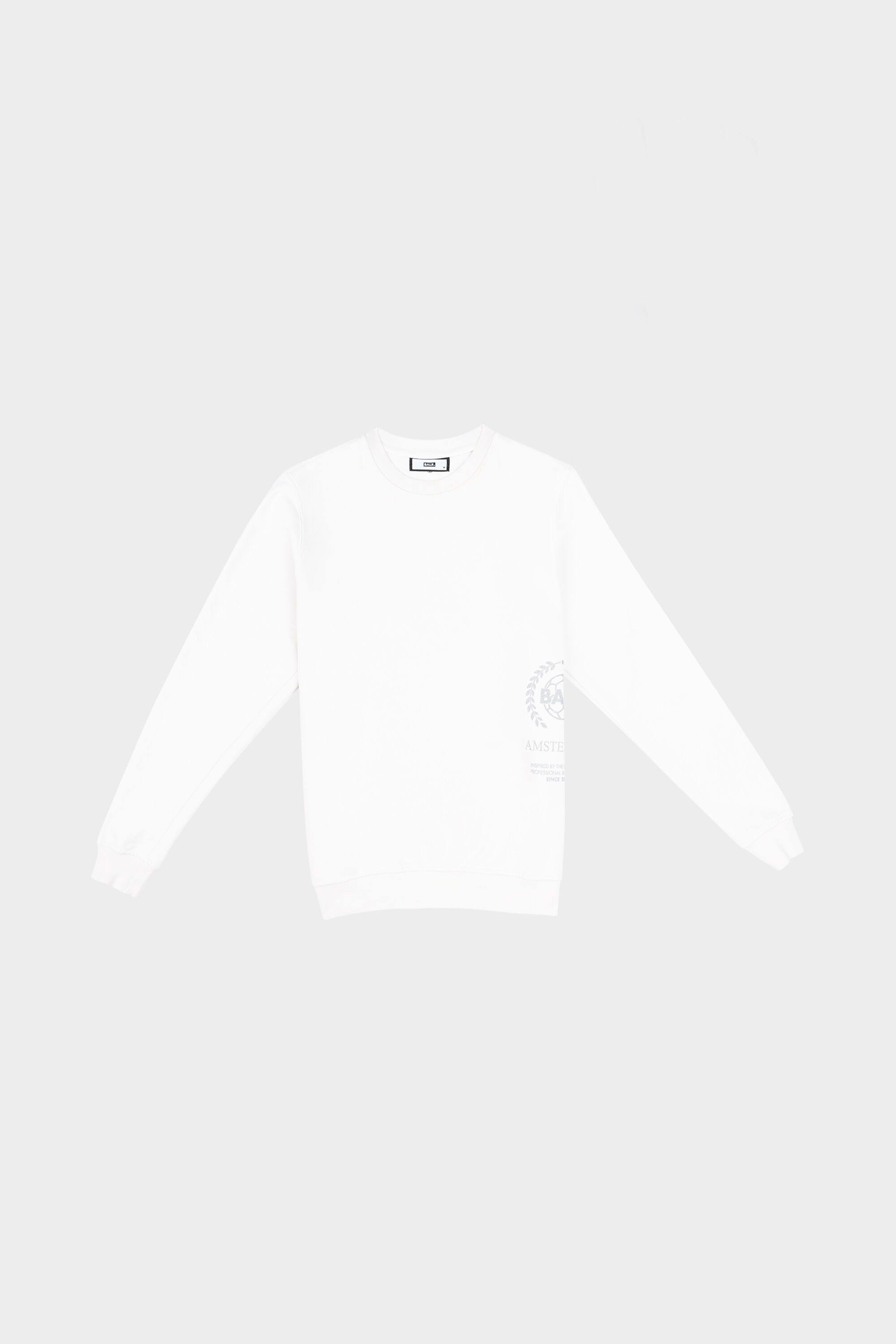 BALR. Crest Print Amsterdam Straight Crewneck Nimbus Cloud (XS)