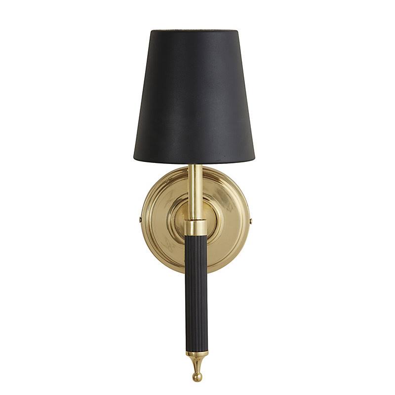 Maddox Wall Sconce with Shade White Tall Linen Shade - Ballard Designs