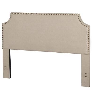 Josue Nailhead Trim Upholstered Panel Headboard Birch Lane Size: King