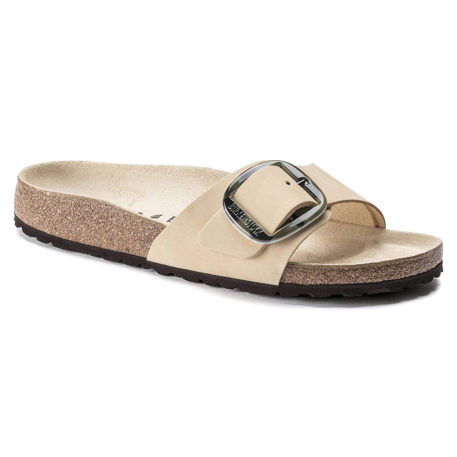 Birkenstock Madrid Big Buckle Almond Nubuck / 38 / Narrow