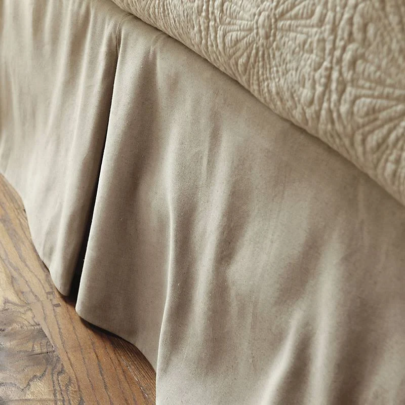 Tailored Bedskirt Super White Twill Queen - Ballard Designs