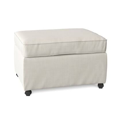 Birch Lane Gillis 28x22 Rectangle Standard Ottoman Body Fabric: Lizzy Prussian