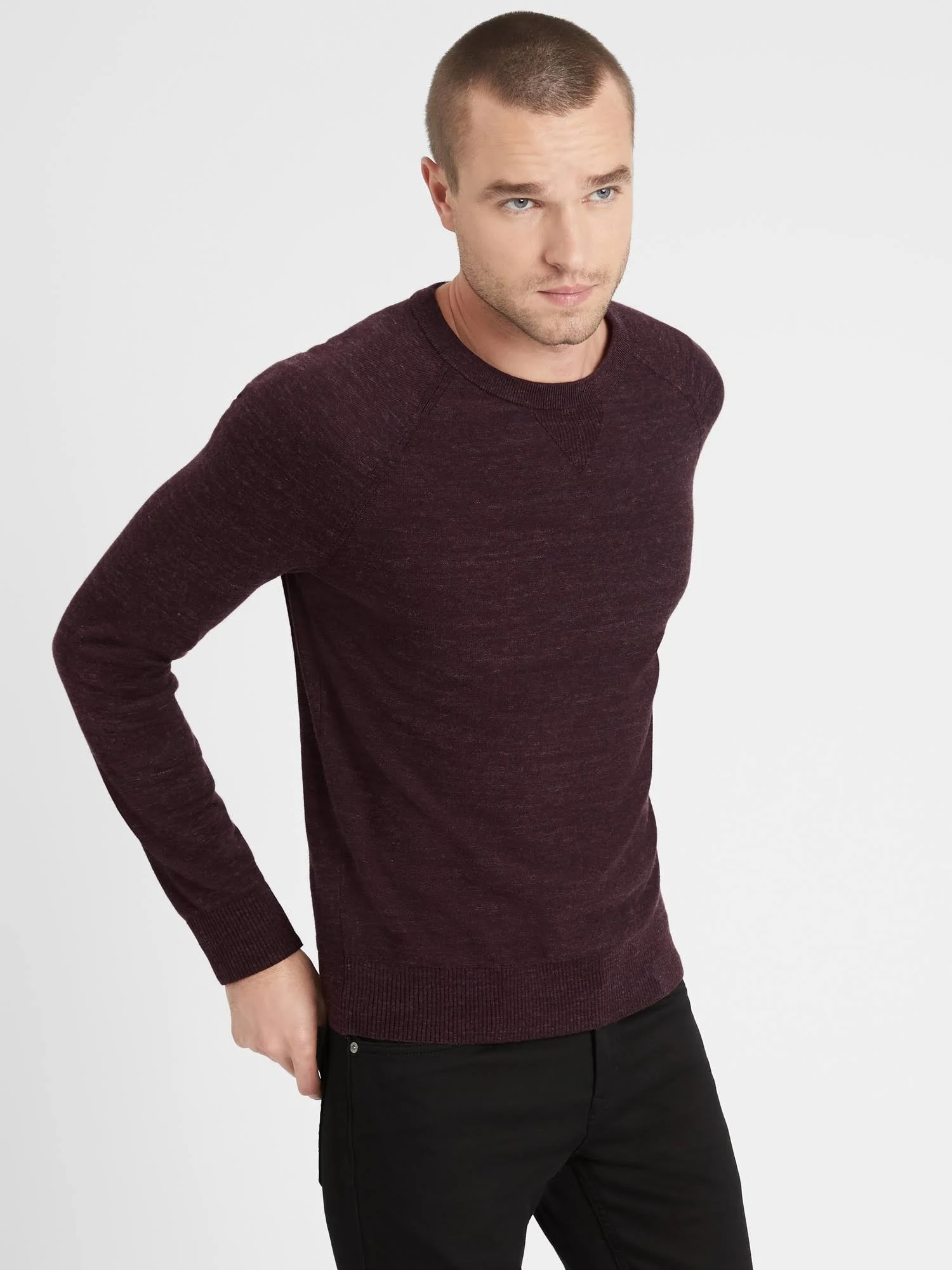 Banana Republic Men's Organic Cotton Raglan Sweater Amber Ale Size Xs