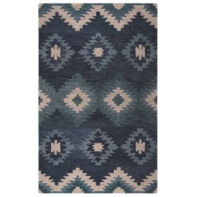 Harrison Hand-Tufted Wool Blue Area Rug Rug Size: Rectangle 5' x 8'
