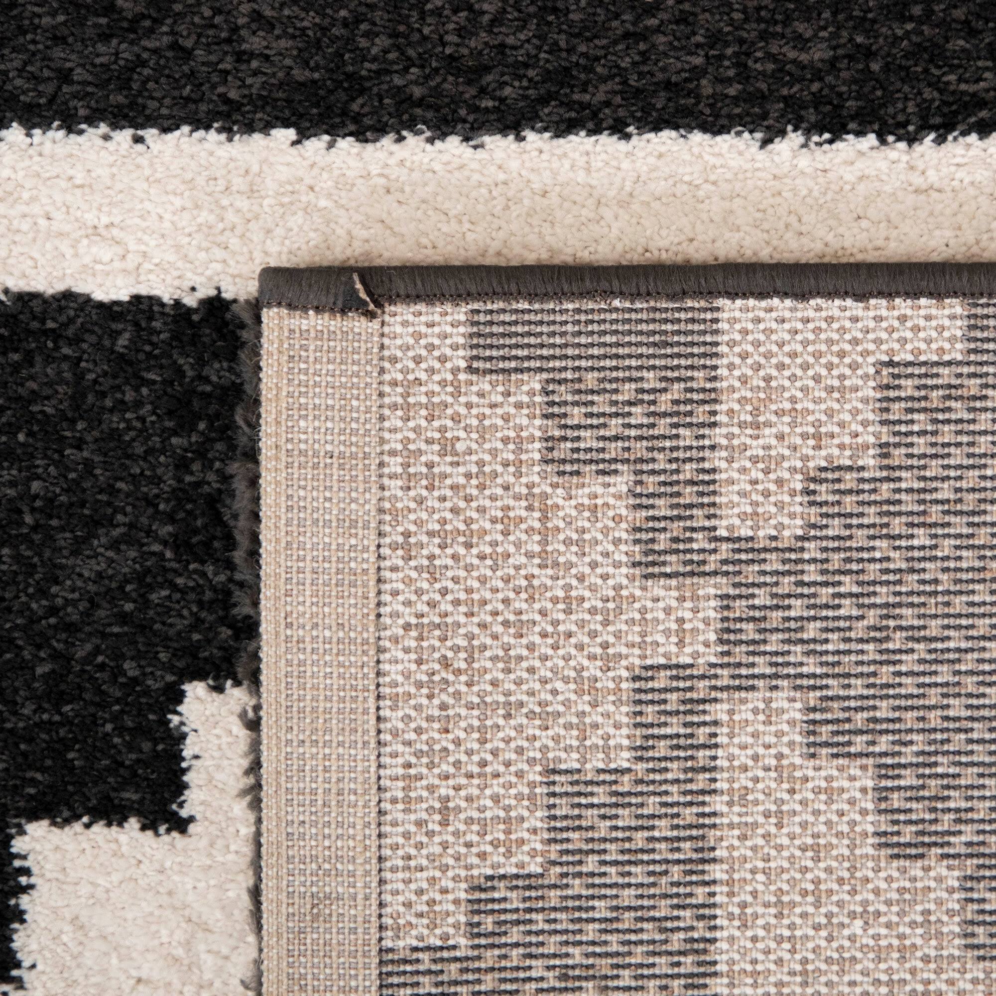 Karine Geometric Indoor Area Rug - 2& x 7& Runner - Navy