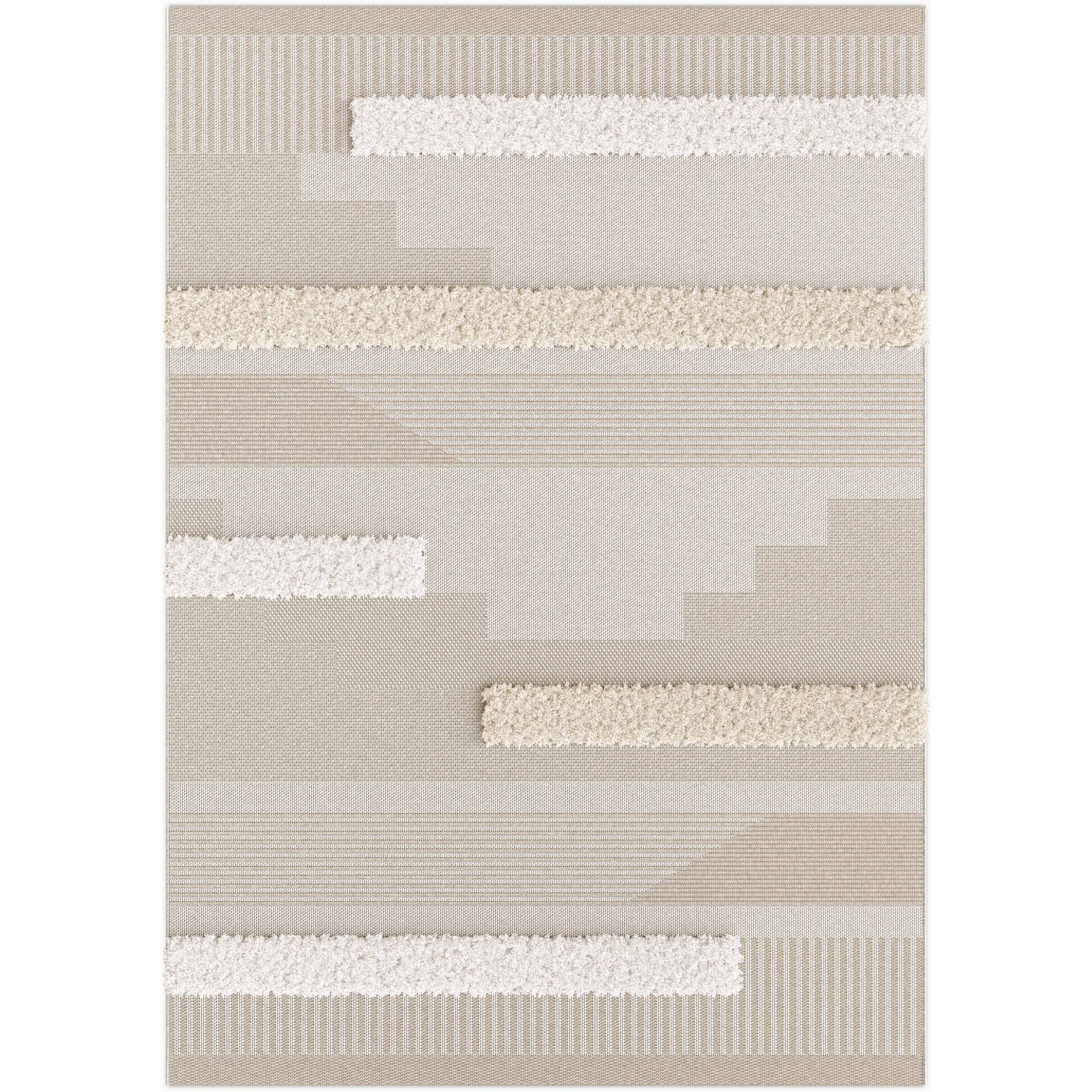 Tremo Contemporary Area Rug - 2&7x22 x 7& Runner - Ivory