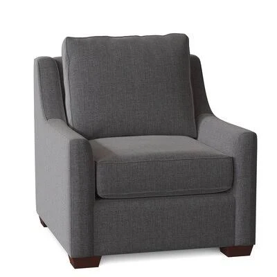 L?A 33x22 Wide Armchair Birch Lane Body Fabric: Sunbrella Cast Slate