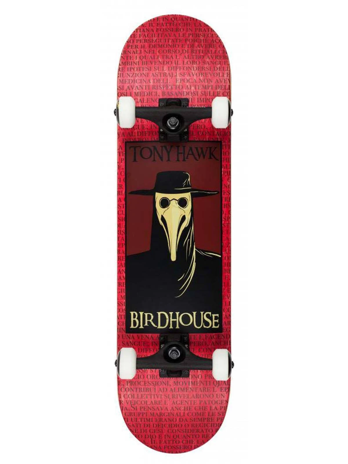 Birdhouse Plague Doctor Skateboard Complete Red 8.0 w/ Mob Grip