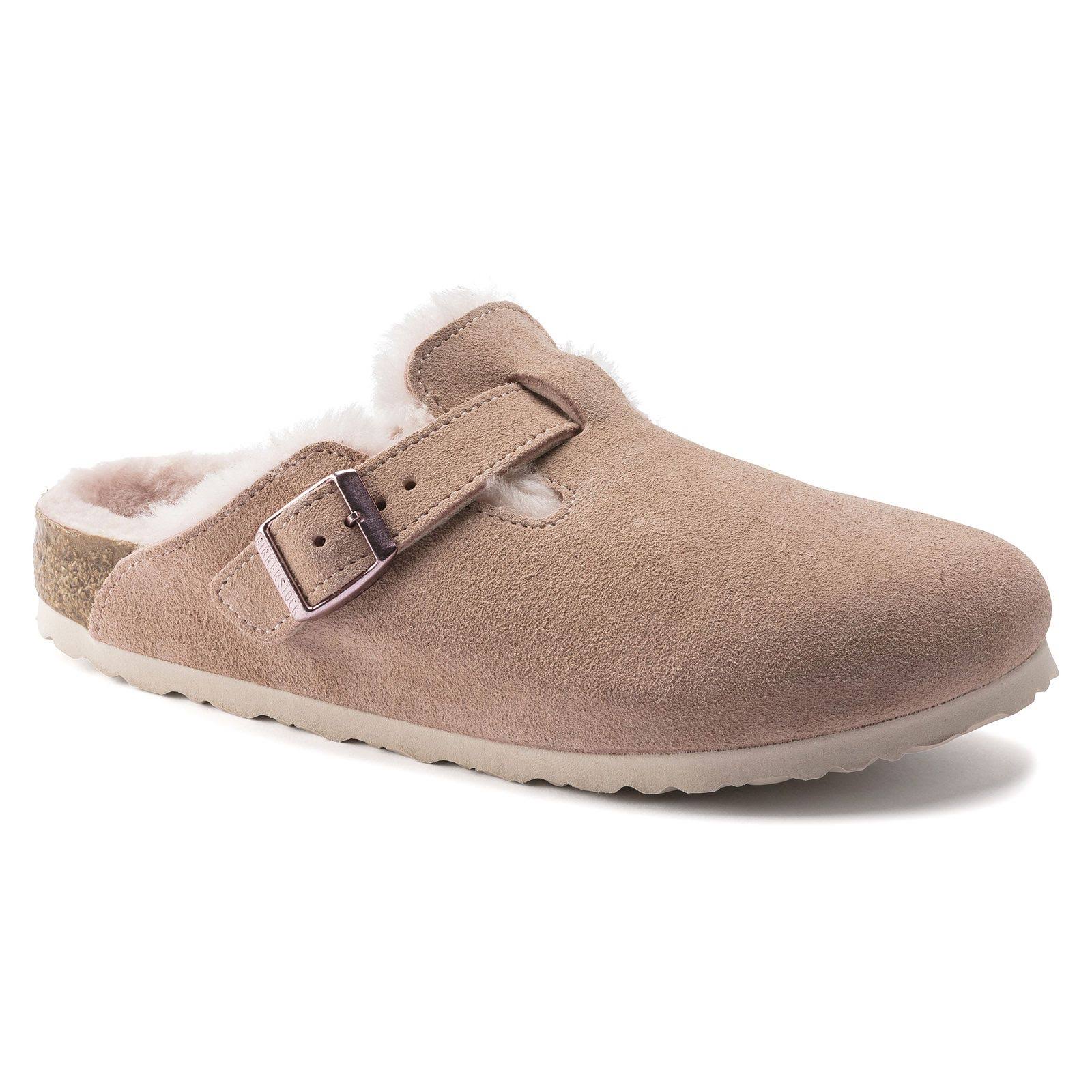 Birkenstock Women's Boston Shearling Light Rose