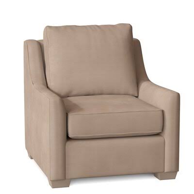 Swifton 33x22 Wide Armchair Birch Lane Body Fabric: Microsuede Oyster