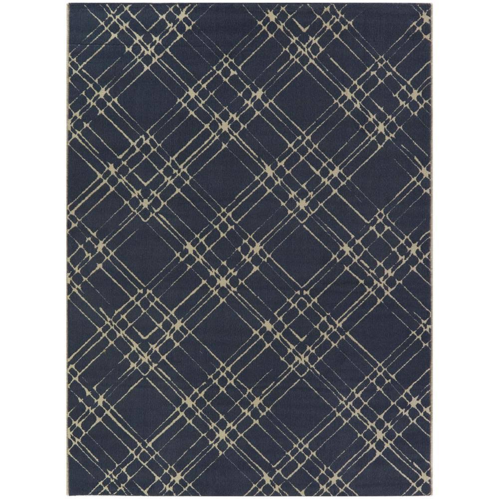 BALTA Spencer Navy 5 ft. x 7 ft. Transitional Area Rug, Blue