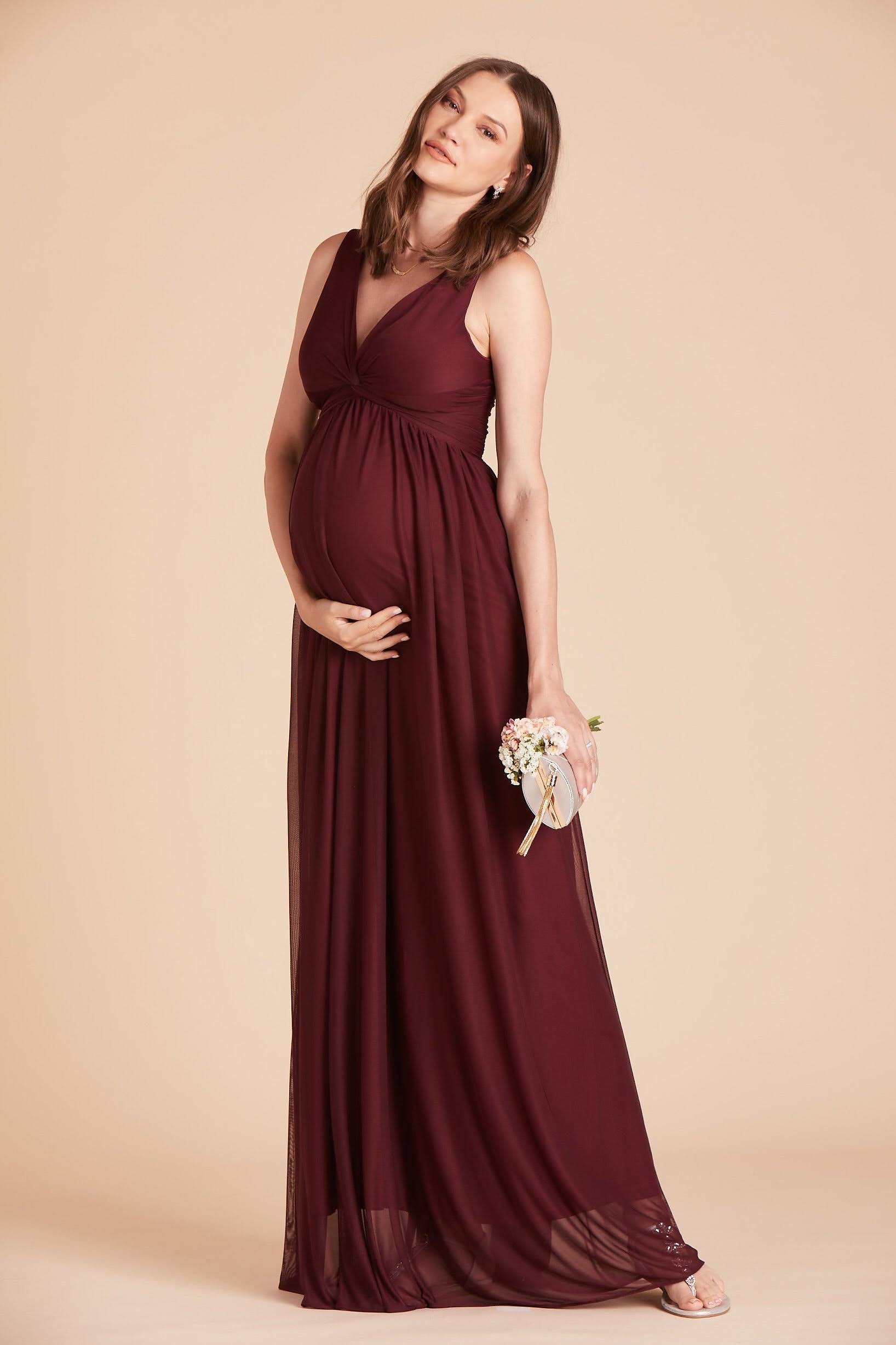 Birdy Grey Lianna Bridesmaid Dress in Cabernet S / Cabernet