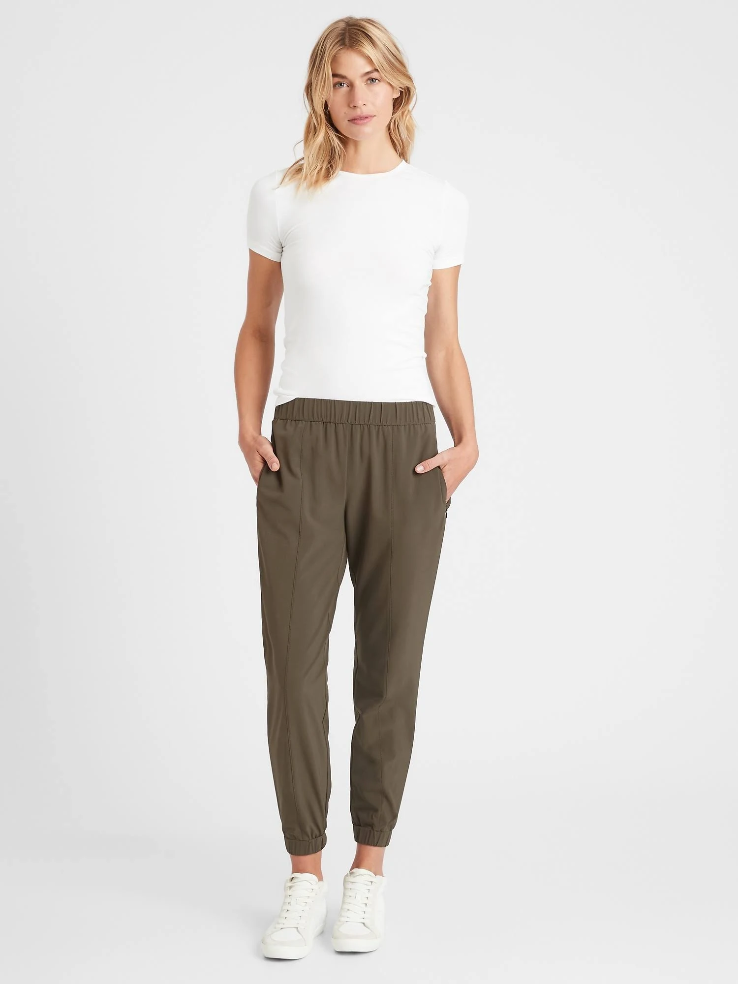 Banana Republic Women's Performance Stretch Jogger Splendid Green Size XL