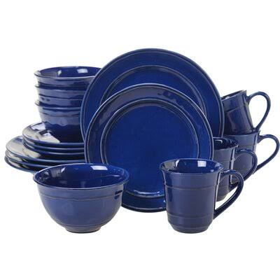Artim 16 Piece Dinnerware Set, Service for 4 Color: Cobalt Blue