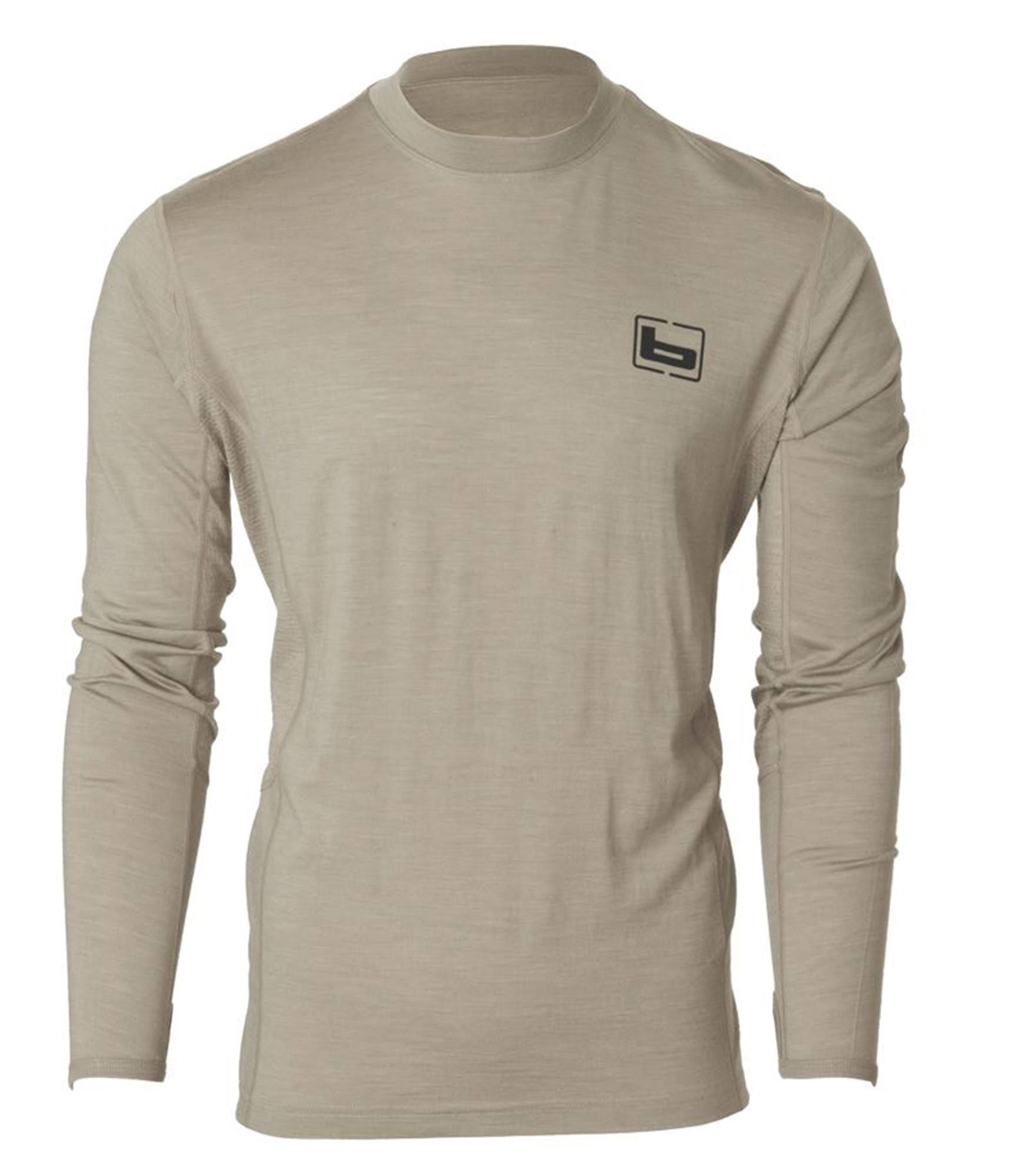 Banded Base Merino Wool Crew 180-Gram - Light Chocolate - M