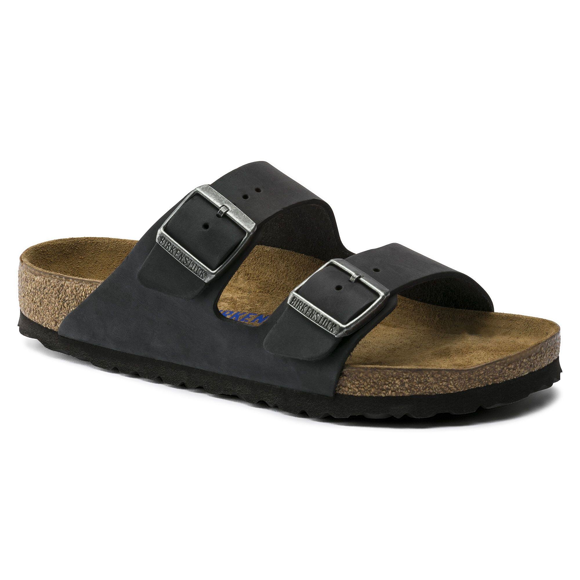Birkenstock Arizona Softbed Oiled Leather Black
