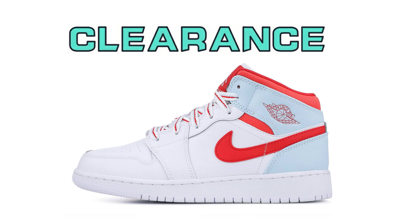 【Clearance】Jordan 1 Mid White Topaz Mist （US5.5）