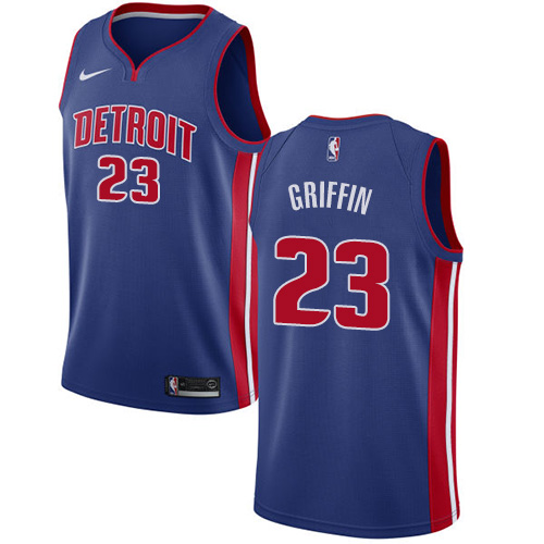 Detroit Pistons #23 Blake Griffin Blue Womens Swingman Icon Edition Jersey Womens
