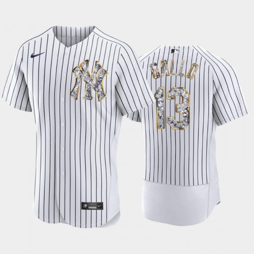 New York New York Yankees #13 Joey Gallo Men's Diamond Edition Jersey - Navy Men's