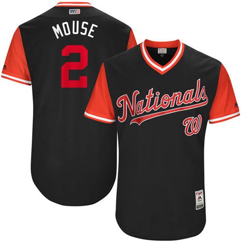 Washington Nationals #2 Adam Eaton Navy 