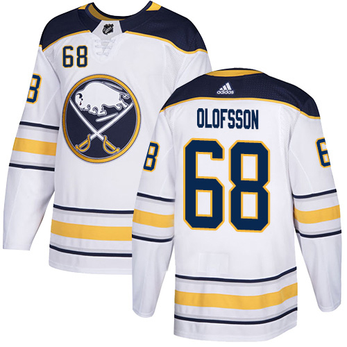 Adidas Buffalo Sabres #68 Victor Olofsson White Road Authentic Stitched Youth Jersey Youth
