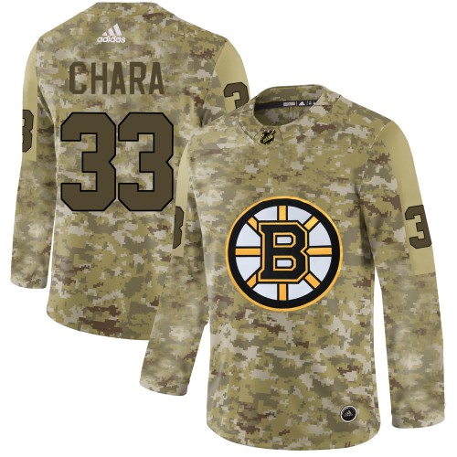 Adidas Boston Bruins #33 Zdeno Chara Camo Authentic Stitched Jersey Men's