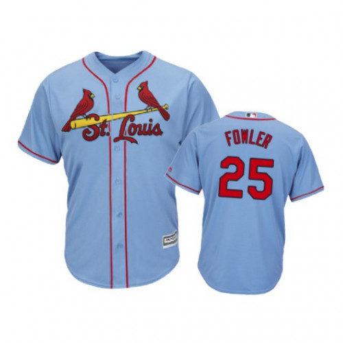 St.Louis Cardinals #25 Dexter Fowler Horizon Blue Alternate 2019 Cool Base Stitched Jersey Men's