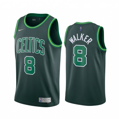 Boston Boston Celtics #8 Kemba Walker Green Youth Swingman 2020-21 Earned Edition Jersey Youth