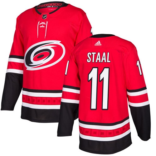 Adidas Carolina Hurricanes #11 Jordan Staal Red Home Authentic Stitched Jersey Men's