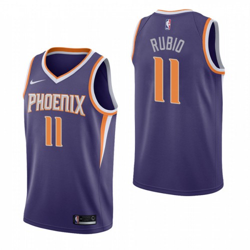 Phoenix Phoenix Suns #11 Ricky Rubio Purple 2019-20 Icon Edition Stitched Jersey Mens