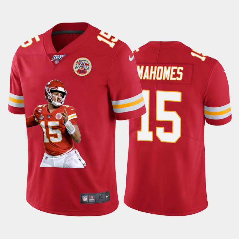 Kansas City Chiefs #15 Patrick Mahomes Team Hero Vapor Limited 100 Jersey Red