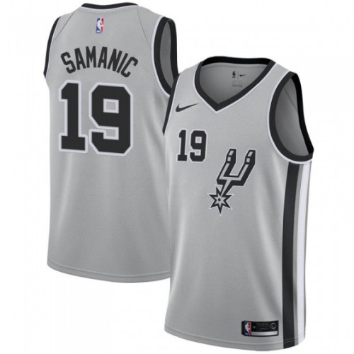 San Antonio Spurs #19 Luka Samanic Silver Youth Swingman Statement Edition Jersey Youth