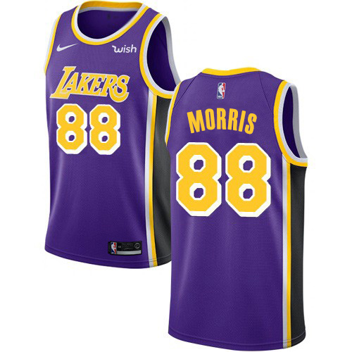 Los Angeles Lakers #88 Markieff Morris Purple Womens Swingman Statement Edition Jersey Womens