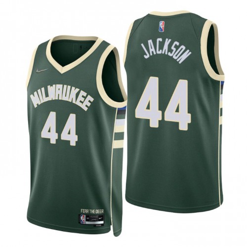 Milwaukee Bucks #44 Justin Jackson Green Mens 2021-22 75th Anniversary Diamond Swingman Jersey - Icon Edition Mens