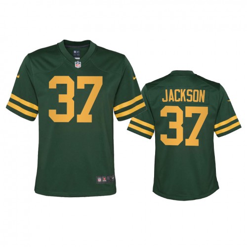 Green Bay Green Bay Packers #37 Josh Jackson Youth Alternate Game Player Jersey - Green Youth