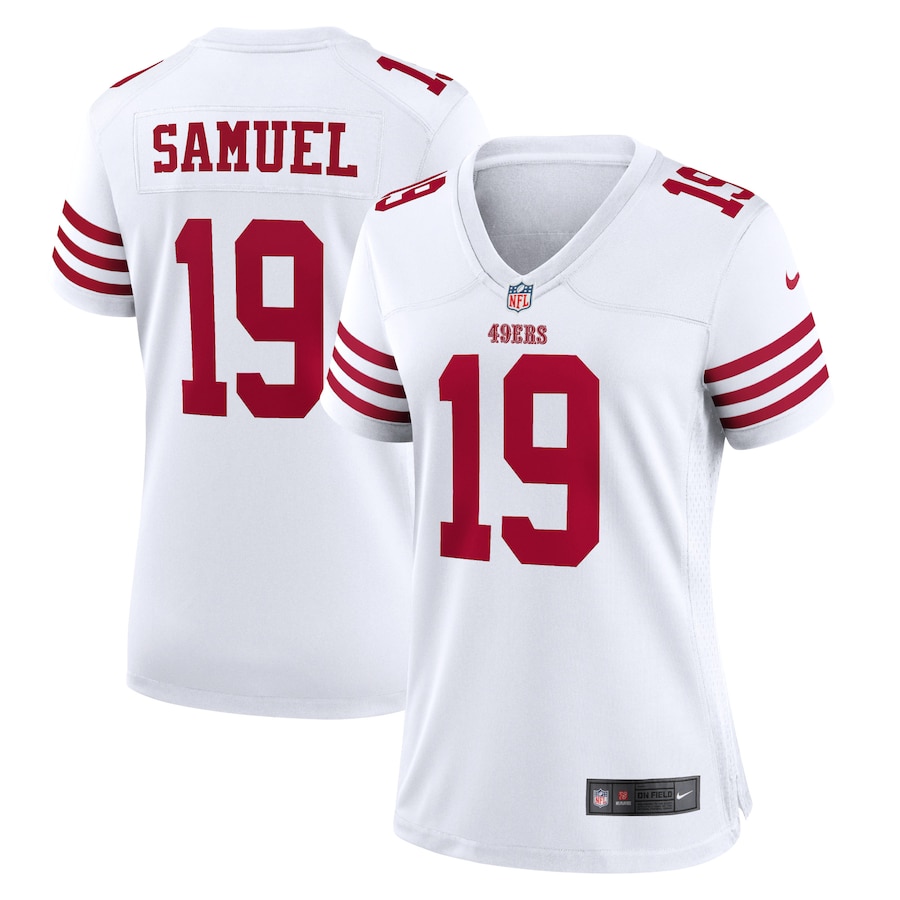 San Francisco 49ers #19 Deebo Samuel Scarlet Women's 2022-23 Game Jersey