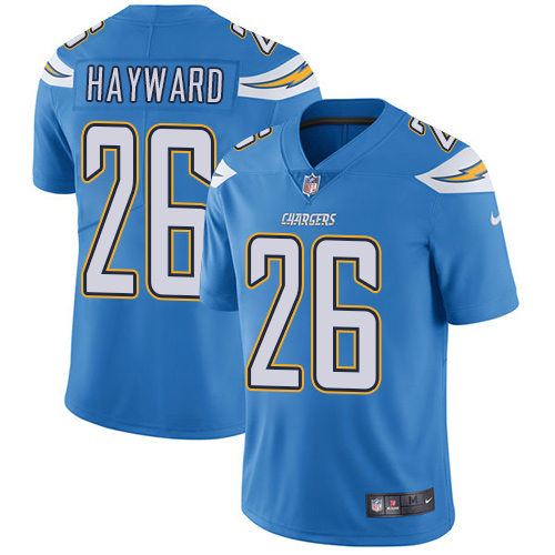 Los Angeles Chargers #26 Casey Hayward Electric Blue Alternate Youth Stitched Vapor Untouchable Limited Jersey Youth