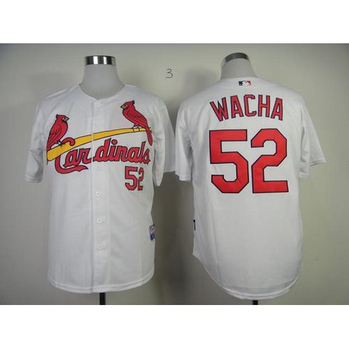 St.Louis Cardinals #52 Michael Wacha White Cool Base Stitched Jersey Men's