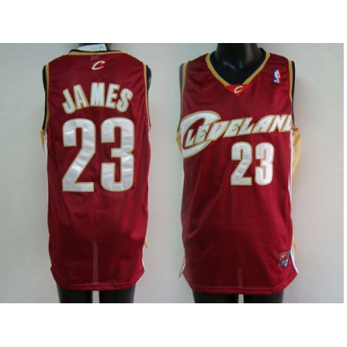 Cleveland Cavaliers #23 LeBron James Stitched Red Jersey Mens