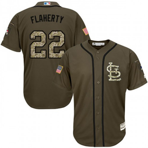 St.Louis Cardinals #22 Jack Flaherty Green Salute to Service Stitched Youth Jersey Youth