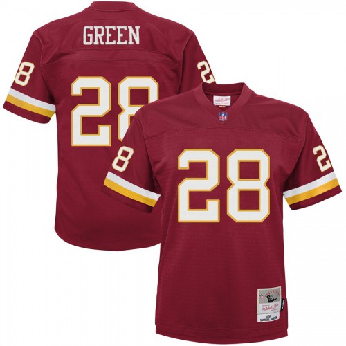 Youth Washington Washington Commanders #28 Darrell Green Mitchell & Ness Burgundy 1991 Legacy Retired Player Jersey Youth