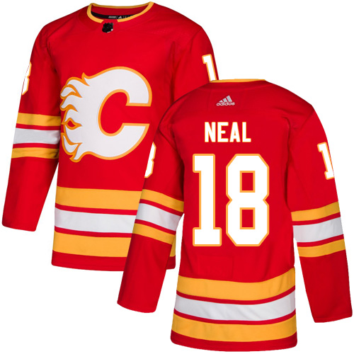 Adidas Calgary Flames #18 James Neal Red Alternate Authentic Stitched Jersey Men's