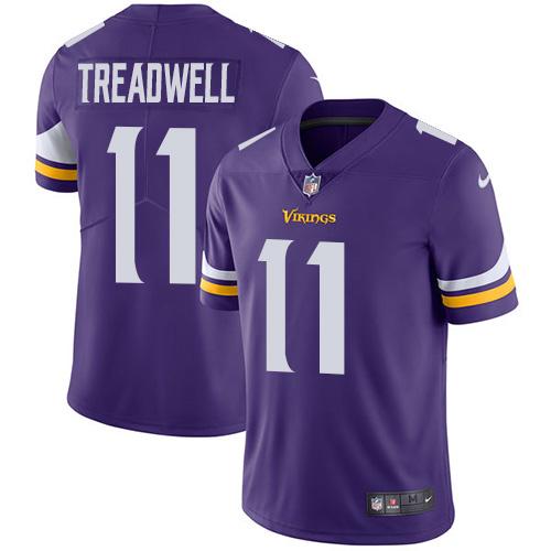 Minnesota Vikings #11 Laquon Treadwell Purple Team Color Men's Stitched Vapor Untouchable Limited Jersey Men's