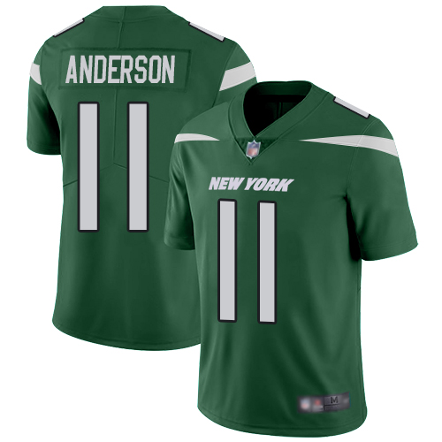 New York Jets #11 Robby Anderson Green Team Color Youth Stitched Vapor Untouchable Limited Jersey Youth