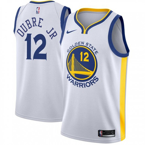 Golden State Warriors #12 Kelly Oubre Jr White Womens Swingman Association Edition 2019/2020 Jersey Womens