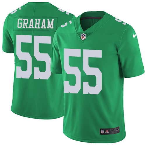 Eagles #55 Brandon Graham Green Men's Stitched Limited Rush Jersey