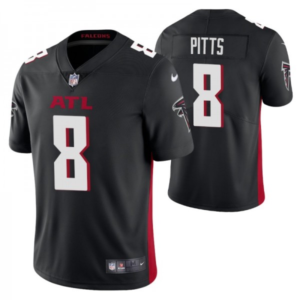 Men's Atlanta Falcons #8 Kyle Pitts Black Vapor Untouchable Limited Stitched Jersey