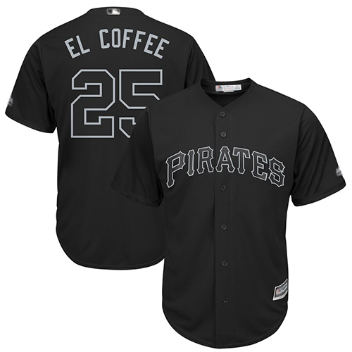Pittsburgh Pirates #25 Gregory Polanco Black 