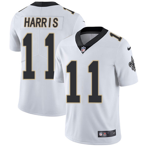 New Orleans Saints #11 Deonte Harris White Men's Stitched Vapor Untouchable Limited Jersey Men's